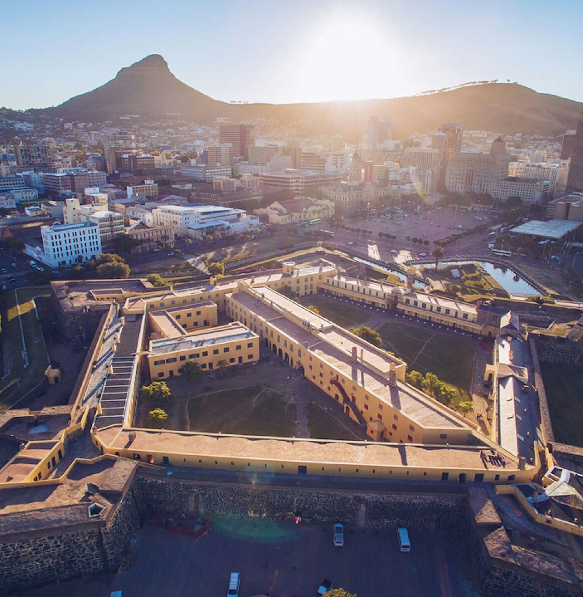 Aerial view of the Castle of Good Hope